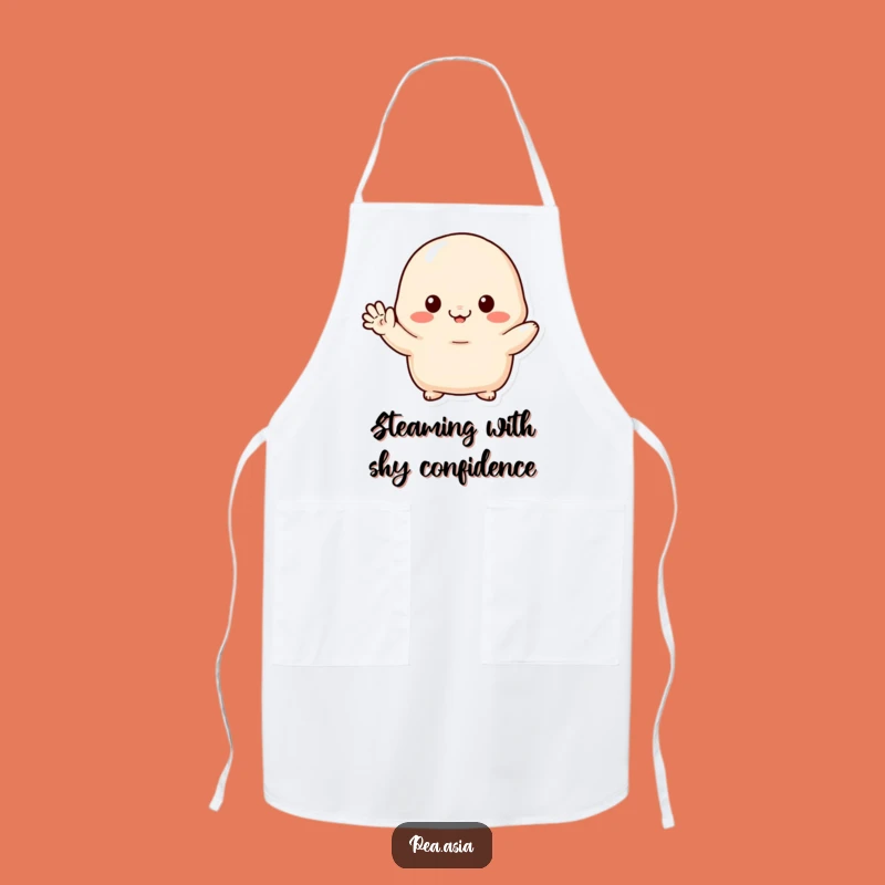Funny Shy Dumpling Apron: Cute Kitchen Wear for the Shy Baker