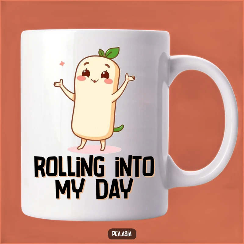 Funny Spring Roll Mug: Delightful Dancer Gift for Food & Fun Lovers