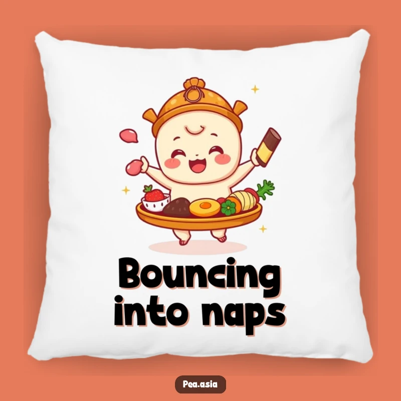 Funny Dim Sum Pillow: Cozy Platter Comfort, Perfect Funny Gift Accent