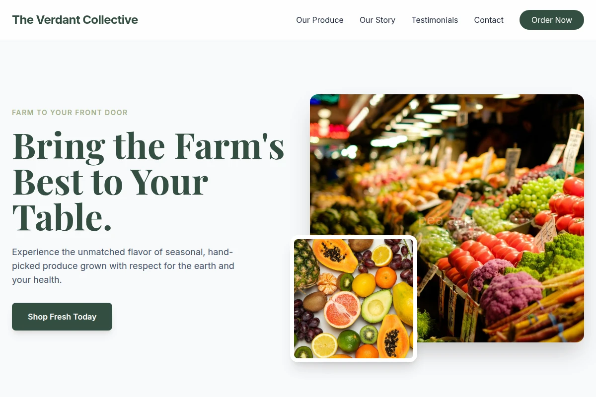 Raw Fresh Produce