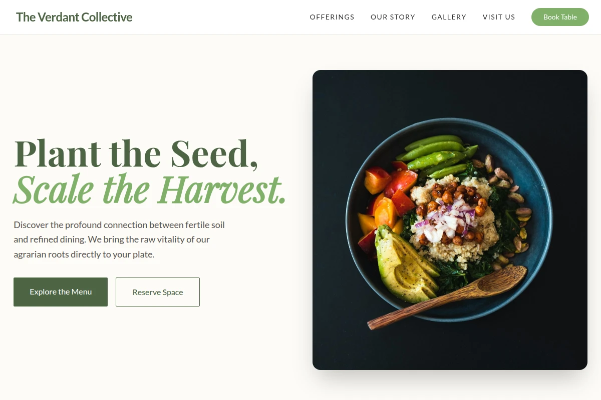 Agrarian Vegan Food