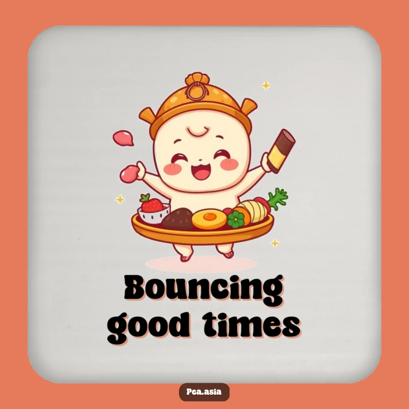 Funny Dim Sum Coaster: Joyful Platter Protection, Hilarious Funny Gift Set