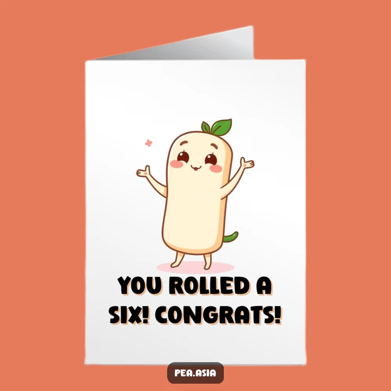 Spring Roll Dancer Congrats Free Printable Card - Elegant Gift