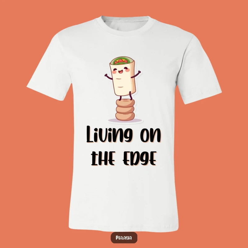 Funny Spring Roll T-Shirt: Wobbly Foodie Apparel, Hilarious Funny Gift